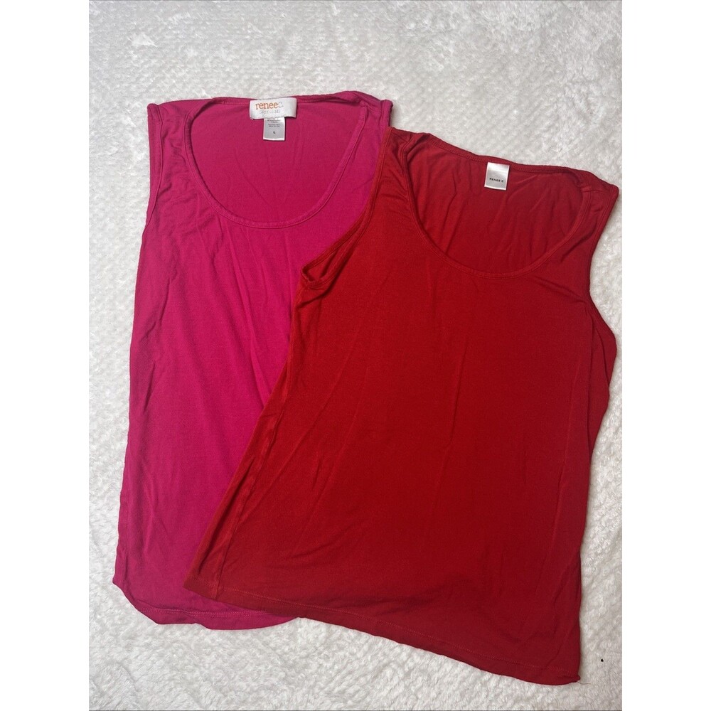 Bundle of 2 Renee C. Women’s Tank Tops Size Large